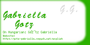 gabriella gotz business card